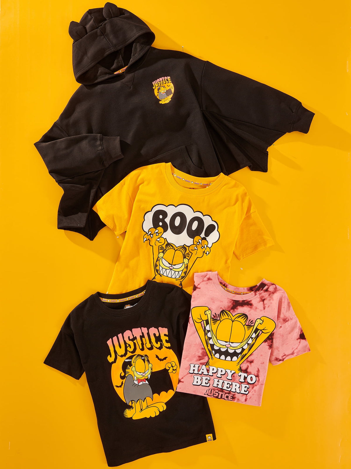 Justice x Garfield Girls Bat Hoodie, Sizes XS - XLP