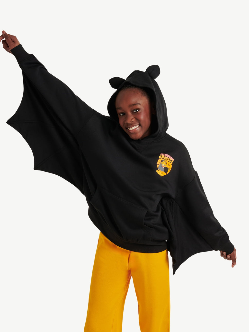 Justice x Garfield Girls Bat Hoodie, Sizes XS - XLP