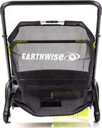 21-Inch Leaf And Grass Push Lawn Sweeper - Black