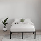EMODA Queen 18 Inch Heavy Duty Metal Platform Bed Frame - No Box Spring Needed