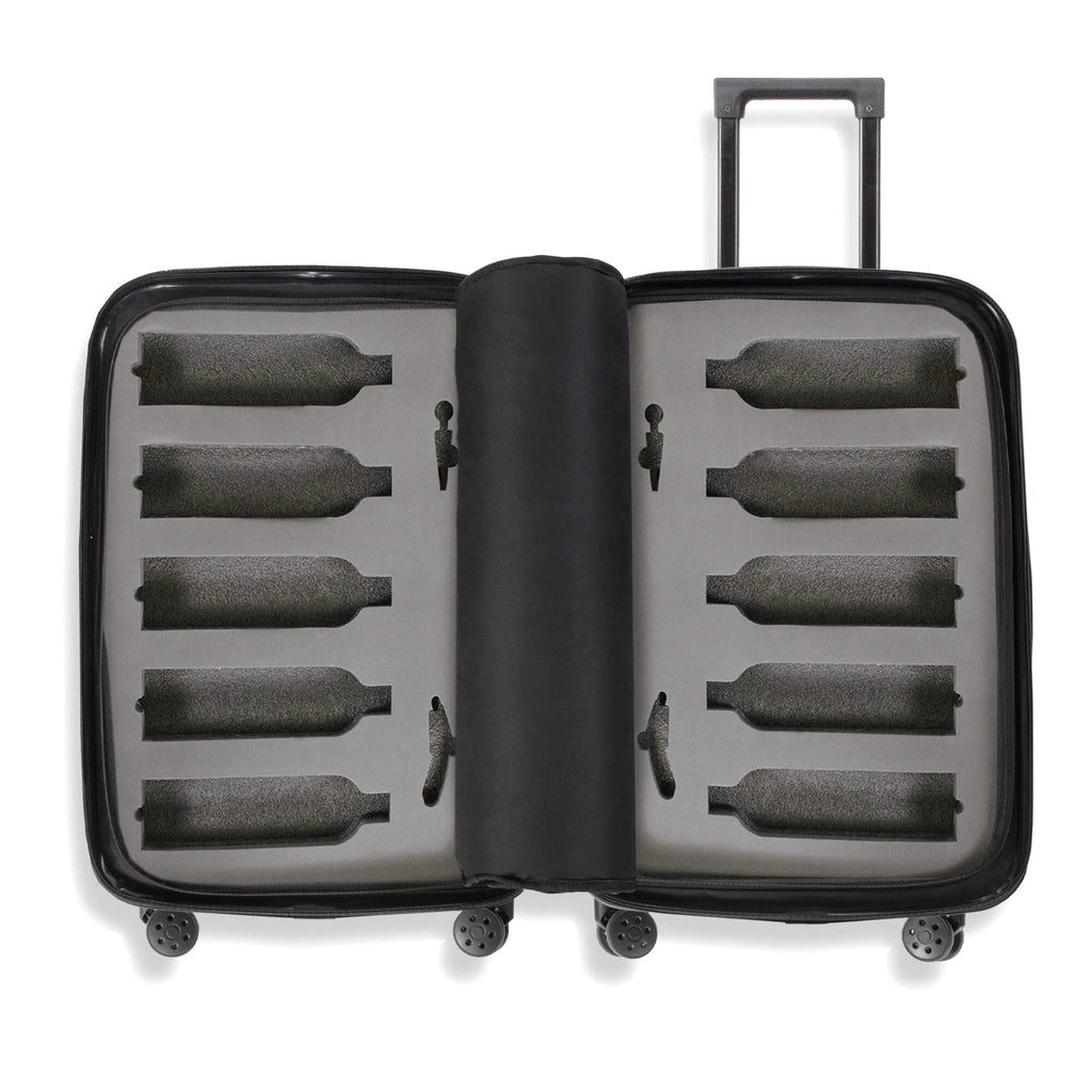 Vino Via 10-Bottle Wine Luggage With TSA Lock And Anti-Theft Zippers