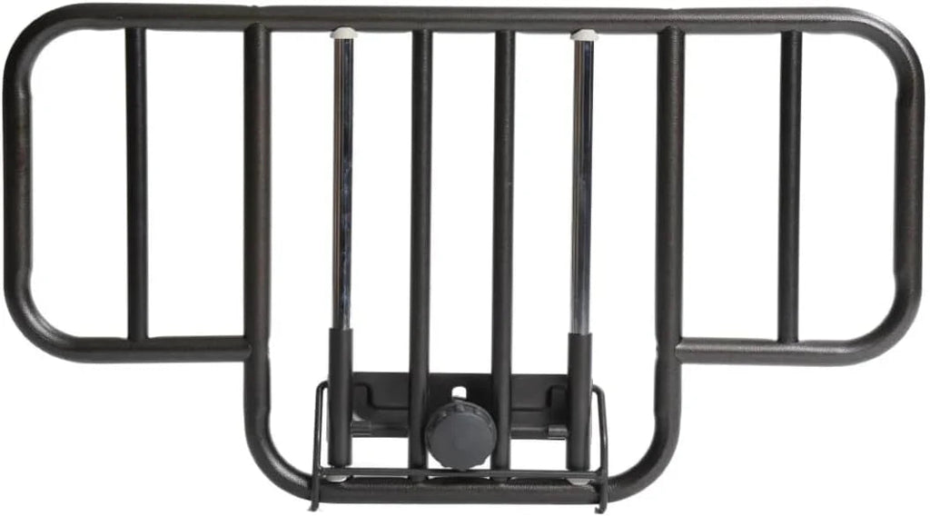 Med Mart Fully Electric Hospital Bed Set With Foam Mattress And Half Rails, Twin, Bronze, 80 x 36 x 21.5 in
