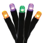 Indoor/Outdoor 100-Count Battery-Operated LED 8-Function Micro String Lights, 33', Halloween by Way To Celebrate