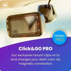 Nextbase Compact Dual Dash Cam Front And Rear 2.5in HD IPS Screen, 1080p Full HD, Black - 222X