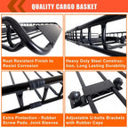 MeeFar Roof Cargo Basket 51 x 36 x 5 in with Waterproof Bag - MF-BSK-AND-BAG
