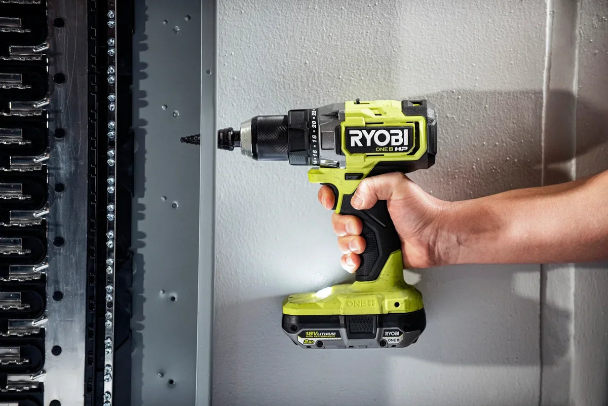 RYOBI 18V ONE+ HP Brushless 1/2" Drill/Driver Kit - (2) 2.0 Ah High Performance Batteries