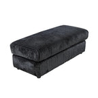 6-Piece Corduroy Upholstered L-Shaped Modular Sectional Sofa