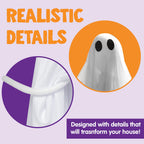 Joyfy 47" Halloween Hanging Light up Ghost Decorations Outdoor