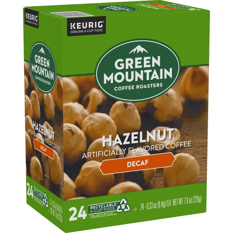 Green Mountain Hazelnut Decaf Light Roast Coffee K-Cup Pods, 96 Count