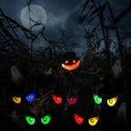 Toodour Halloween Ghost Eyes Lights, 10 LED Battery Halloween Lights with RGB Flashing Eyes, Waterproof Spooky Eyeball Halloween String Lights for Graveyard Indoor Outdoor Decorations
