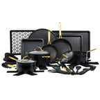 Thyme & Table 32-Piece Non-Stick Cookware & Bakeware Set - Black