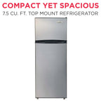 Frigidaire Top-Freezer Refrigerator 7.5 Cu. Ft. Stainless Look