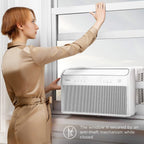Midea U-Shaped Inverter Window Air Conditioner 12,000 BTU, White - MAW12V1QWT-cr