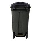 Toter 32 Gallon Green Trash Can With Quiet Wheels And Attached Lid - ANA32-55410
