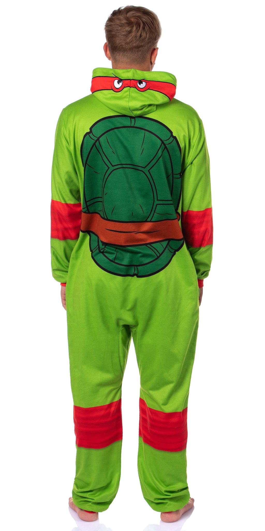 Teenage Mutant Ninja Turtles Mens' Adult Hooded Union Suit TMNT Character 1PC Costume Sleep Pajama Lounge
