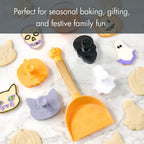 Way To Celebrate Cookie Turner Set with Halloween Cookie Cutters