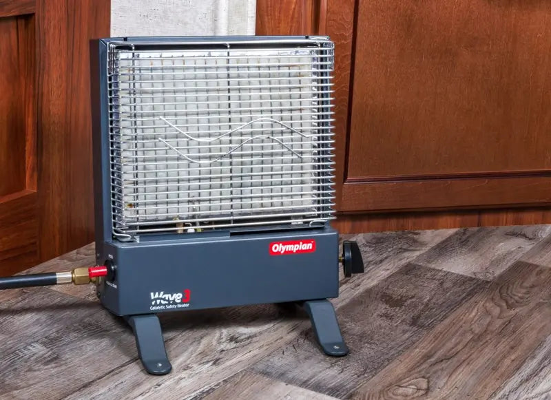 Camco Olympian Wave 3 Catalytic Heater, 1,600-3,000 BTUs, Multicolor - 57331