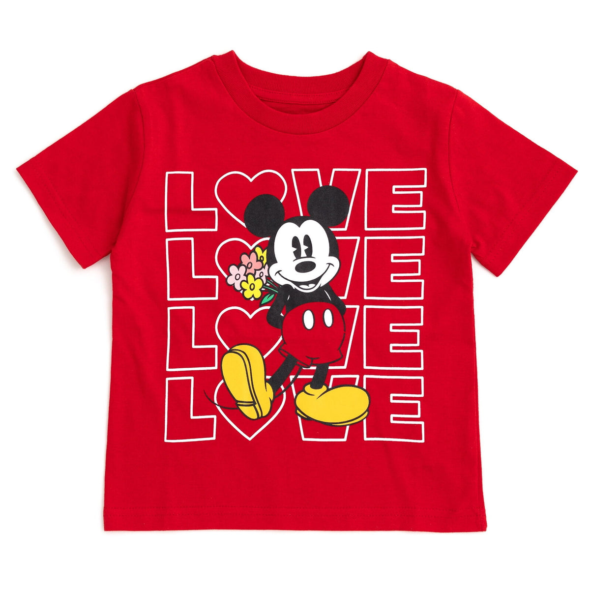 Disney Mickey Mouse Little Boys' Short Sleeve Graphic T-Shirt Mummy Orange