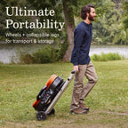 RoadTrip 285 Portable Stand-Up Propane Grill - 3 Adjustable Burners