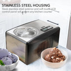 Whynter Rolled Ice Cream Maker With Compressor, 0.5-Quart Stainless Steel - ICR-300SS