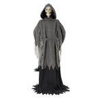 Way To Celebrate 5 ft LED Skeleton Reaper Duo Carrying Coffin Halloween Outdoor Decor