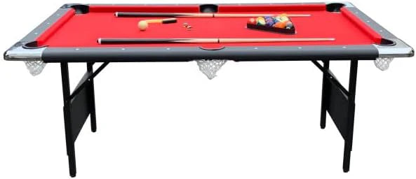 Hathaway Fairmont 6 Ft Portable Pool Table, Blue - BG2574