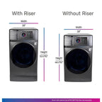GE Profile Washer-Dryer Combo, 4.8 Cu. Ft., Carbon Graphite Finish