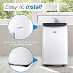 BLACK+DECKER Portable Air Conditioner 8,000 BTU, Up To 350 Sq. Ft. With Remote Control