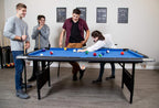 Hathaway Fairmont 6 Ft Portable Pool Table, Blue - BG2574
