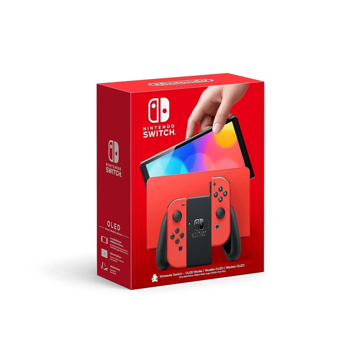 Nintendo Switch OLED Model Console, White, 7-inch OLED, 64 GB