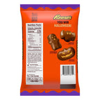 Reese's Assorted Milk Chocolate Snack Size Peanut Butter Shapes, Halloween Candy Bag, 9 oz