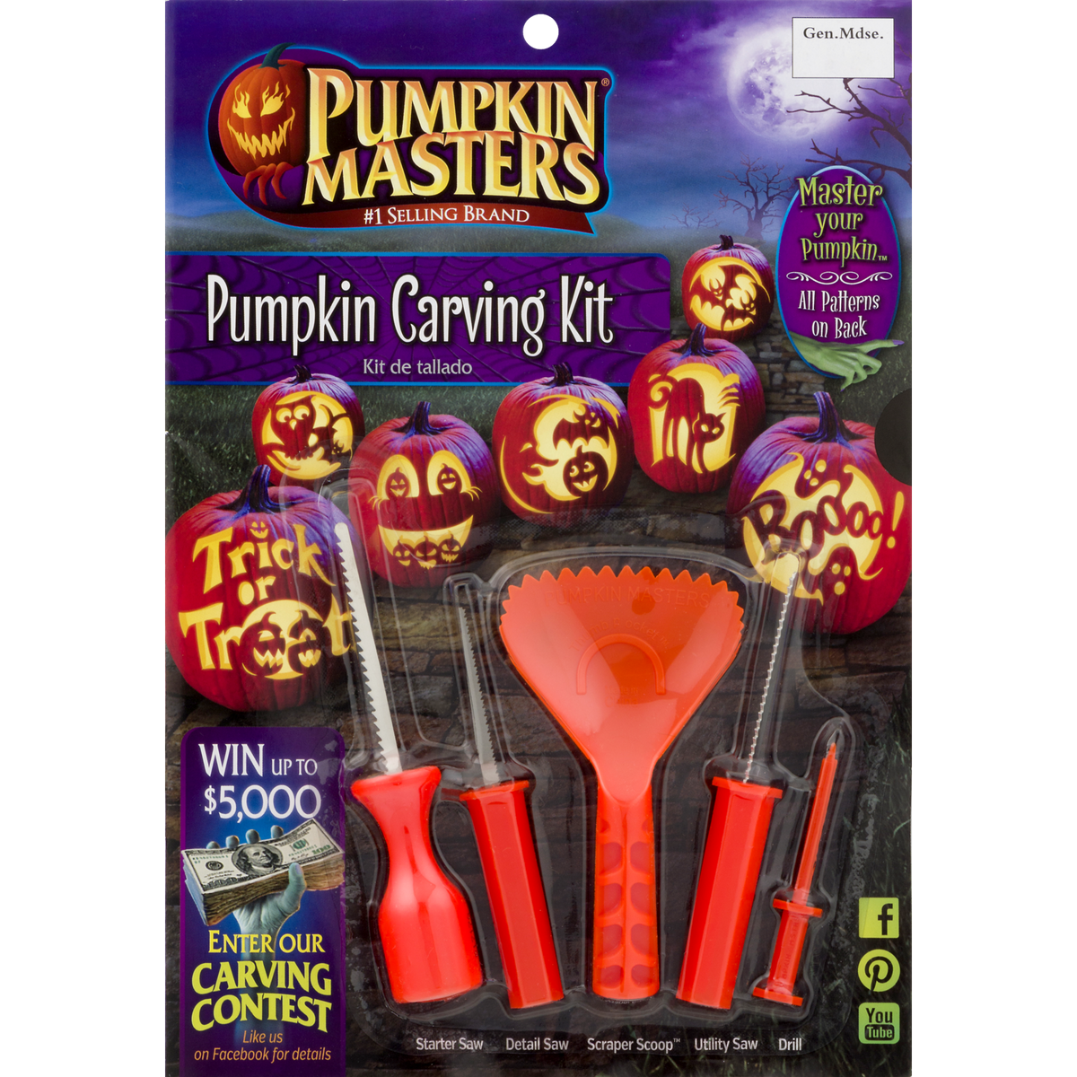 Pumpkin Masters Pumpkin Carving Kit 15 Pieces 1 ea