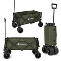 AQUASTIC Folding Transport Cart, 127 Litres, Olive - CARO