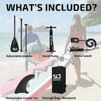 Swonder Inflatable Stand Up Paddle Board 10' x 32" x 6" - Paddle, Pump, Leash And Backpack