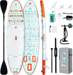 FunWater Inflatable Stand Up Paddle Board, 11 ft x 32 in x 6 in - SUP Paddle Accessories