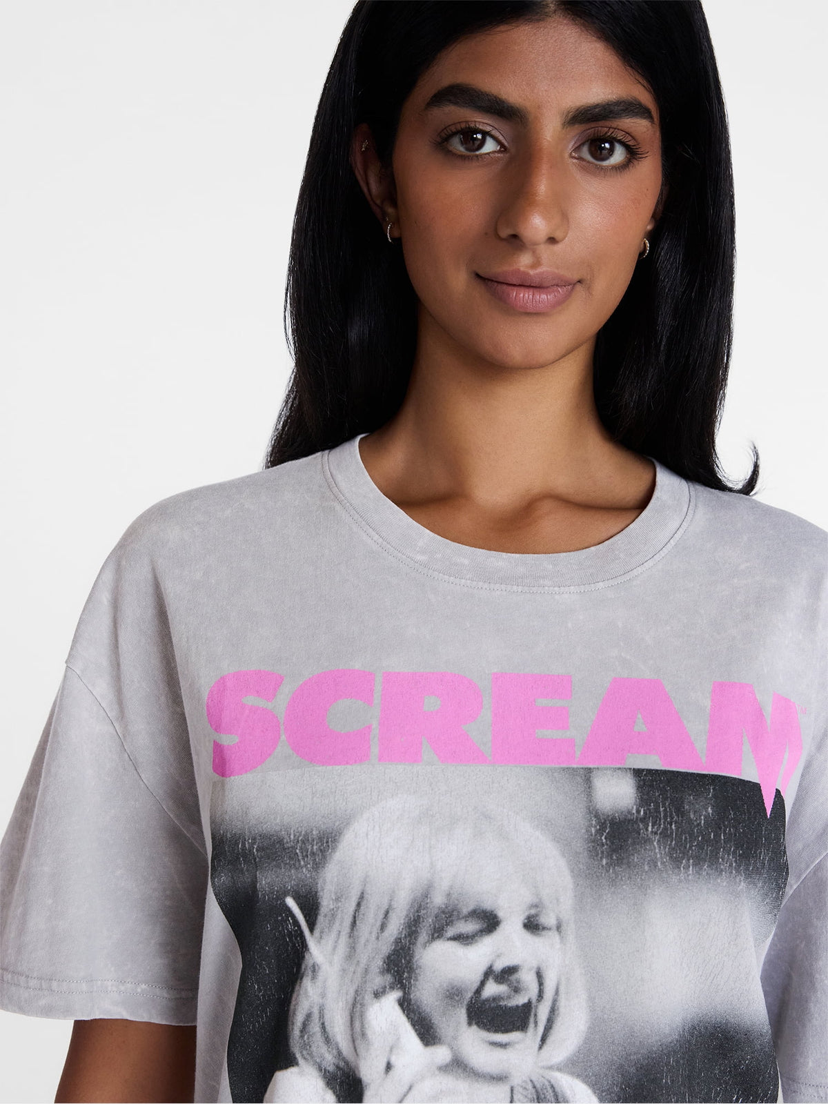 Scream Women's Halloween Graphic Tee with Short Sleeves, Sizes XXS-XXL
