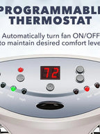 Bionaire Twin Window Fan With Reversible Airflow, 3 Speeds And Remote Control