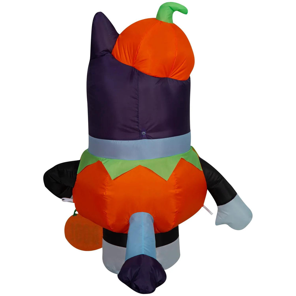 Gemmy 3.5 ft Airblown Blowup Inflatable Bluey in Pumpkin Costume Outdoor Decoration - Orange