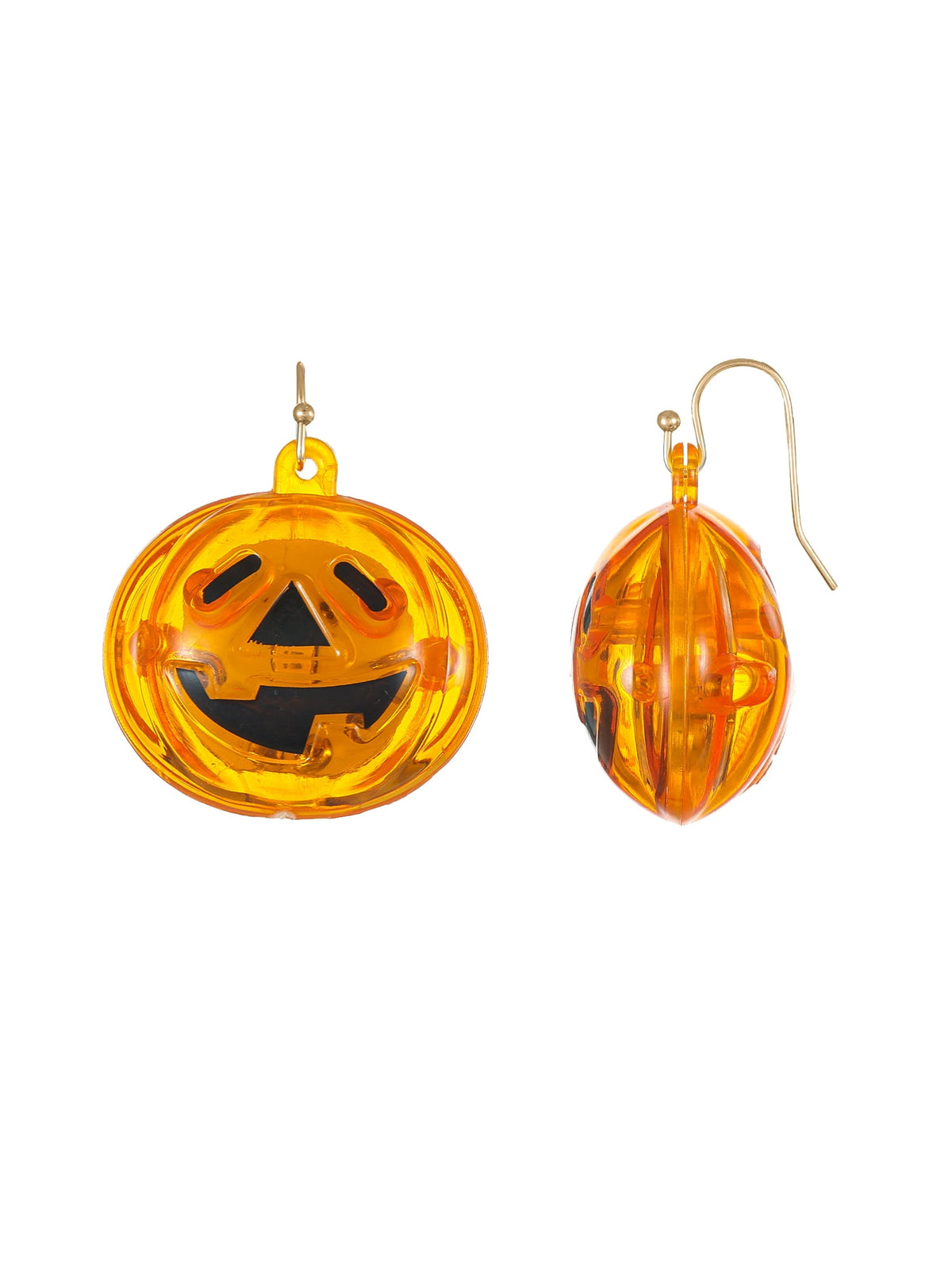 Way to Celebrate Light-up Jack-O-Lantern Halloween Earrings, 1 Pair