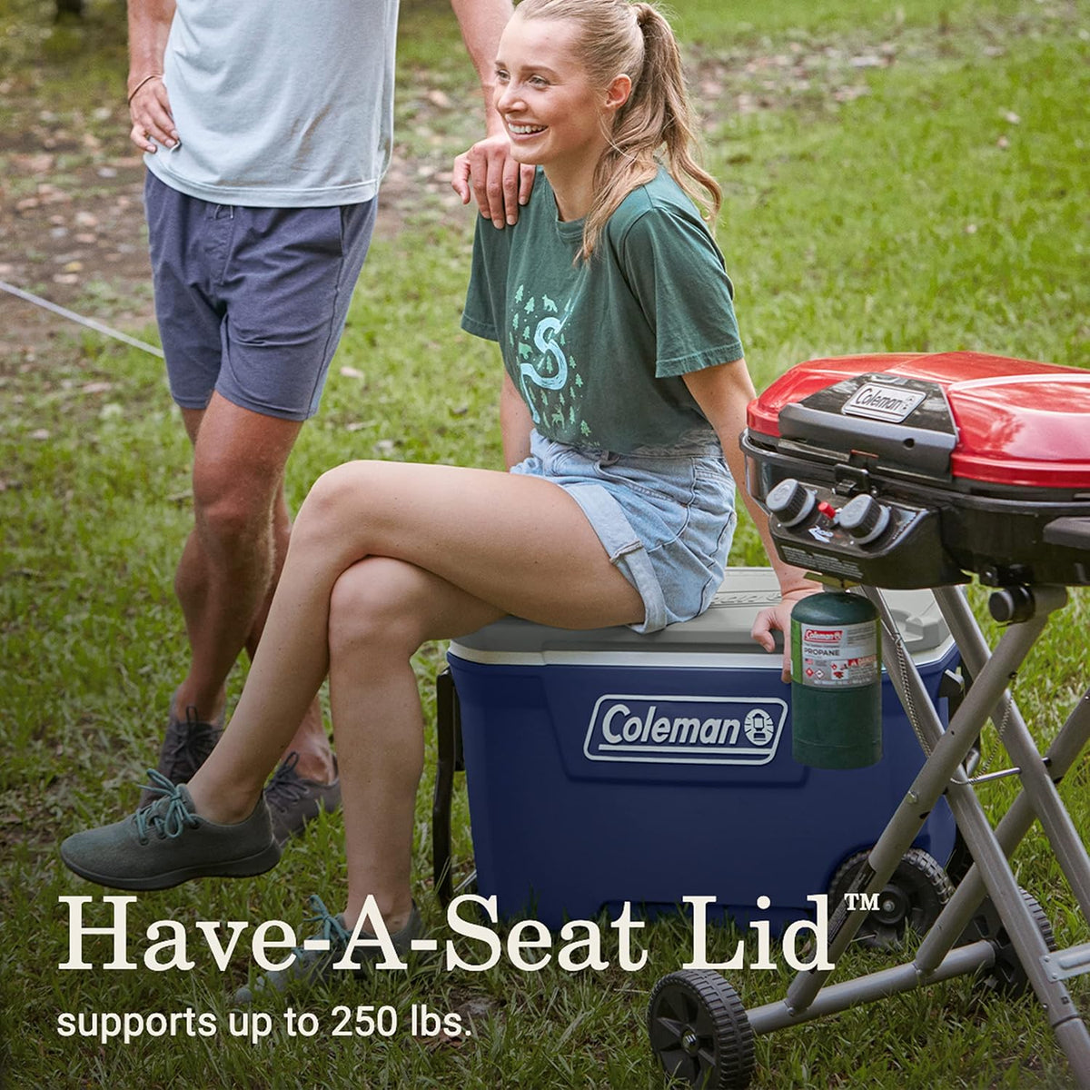 Coleman Classic Series Insulated Wheeled Cooler, 100-Quart, Rock Grey - Wheeled