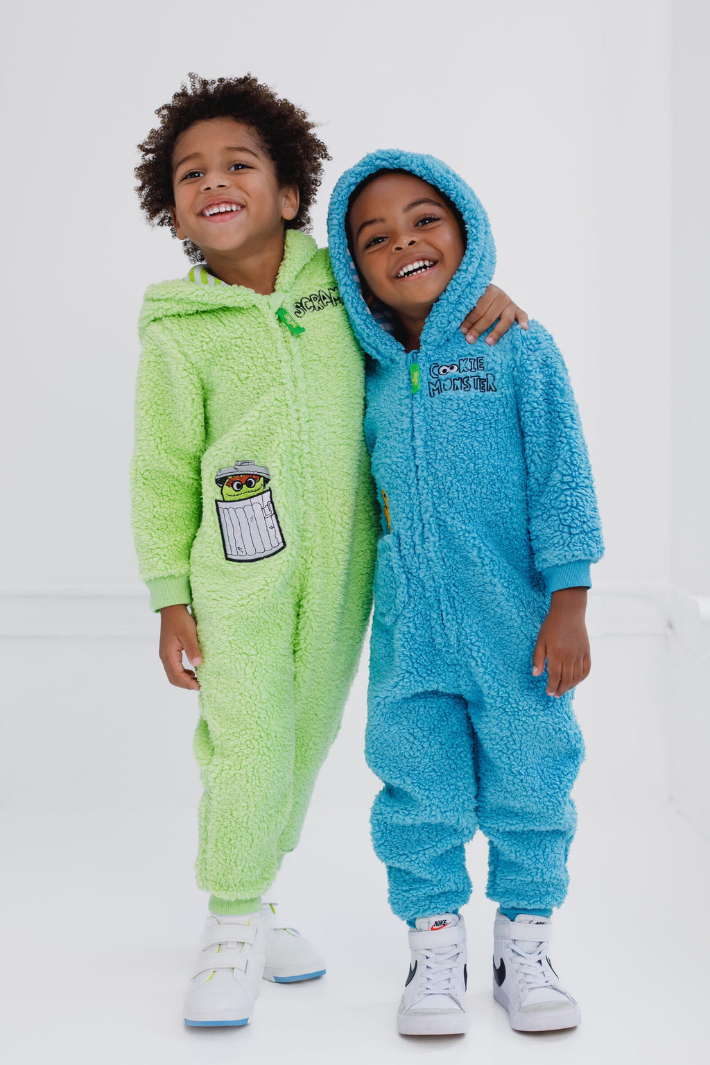 Sesame Street Oscar the Grouch Cozy Sherpa Zip Up Cosplay Costume Coverall Newborn to Toddler