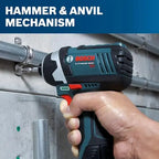 BOSCH 12V Max Cordless Drill/Driver And Impact Driver Combo Kit With 2 Batteries, Charger And Case - CLPK22-120