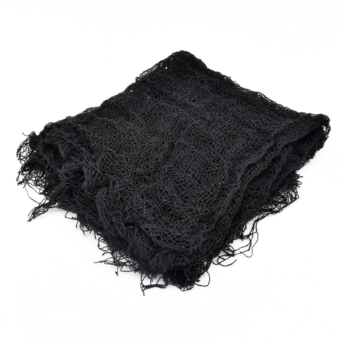 Creepy Gauze Fabric, Black, 65" x 84", Halloween by Way To Celebrate