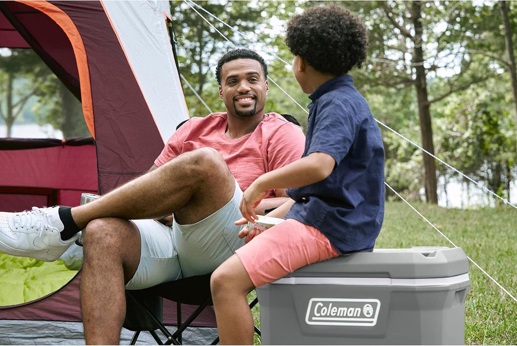 Coleman Classic Series Insulated Wheeled Cooler, 100-Quart, Rock Grey - Wheeled