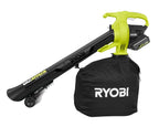 RYOBI 40V VAC ATTACK Leaf Vacuum/Mulcher Kit - (2) 40V 5.0 Ah Batteries