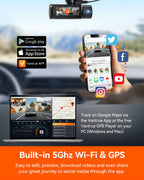 Vantrue 3-Channel 4K WiFi Dash Cam - N4 Pro