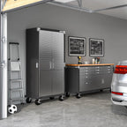 Seville Classics Steel Storage Cabinet, 36 inch W x 18 inch D x 72 inch H - UltraHD