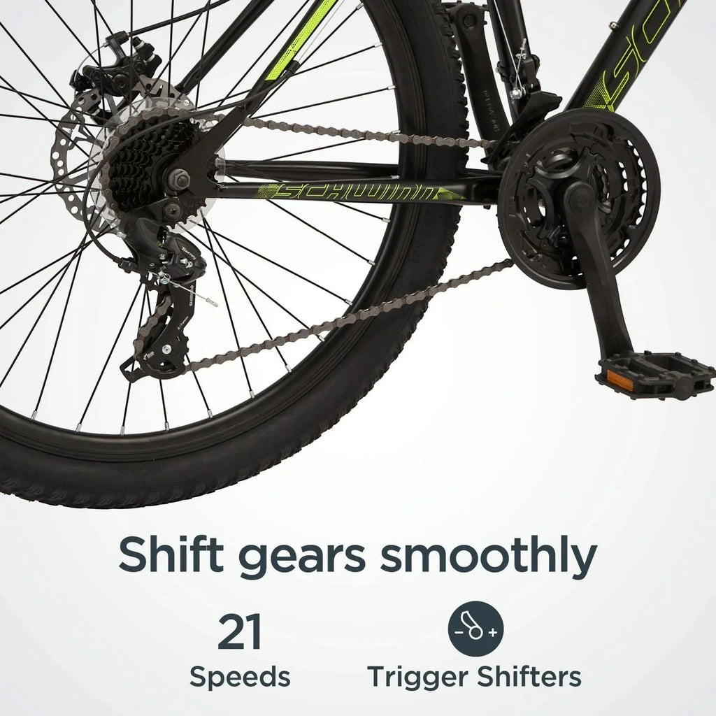 Schwinn Sidewinder Mountain Bike, 26-Inch Wheels, 21 Speeds, Black, Mens Style - S2792WMDS