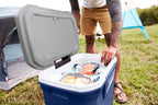 Coleman Classic Series Insulated Wheeled Cooler, 100-Quart, Rock Grey - Wheeled