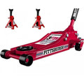 Steel Hydraulic Floor Jack And Jack Stands Set - Three-ton